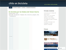 Tablet Screenshot of chileenbicicleta.com